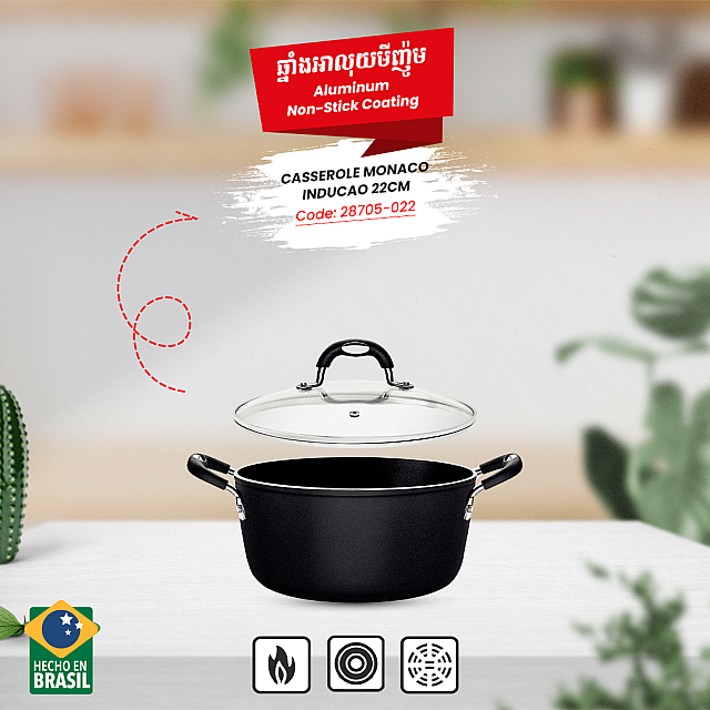 28705022 22CM CASSEROLE MONACO INDUCAO